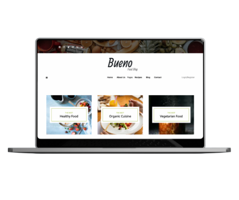 Food blog template