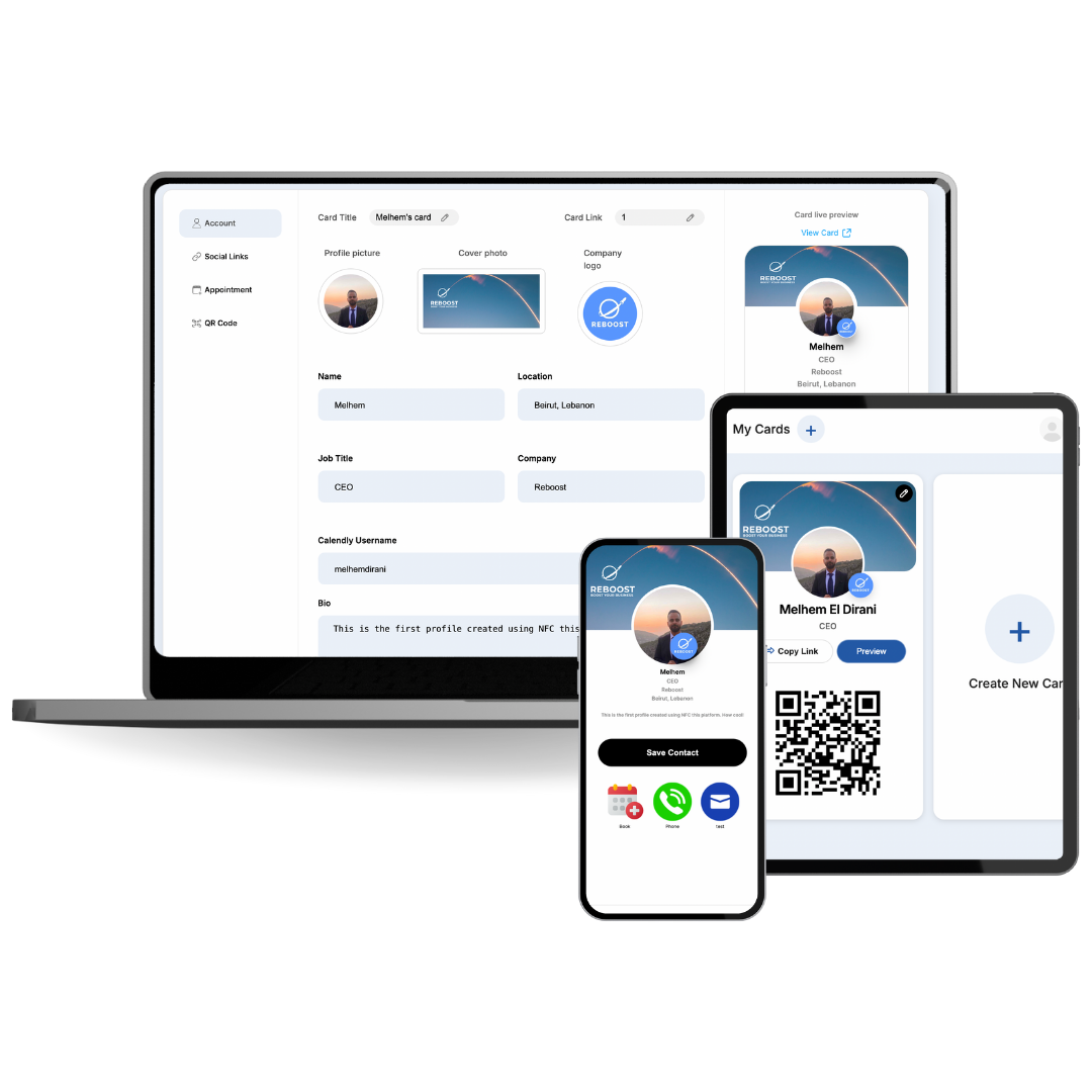 NFC Digital Business Card Project